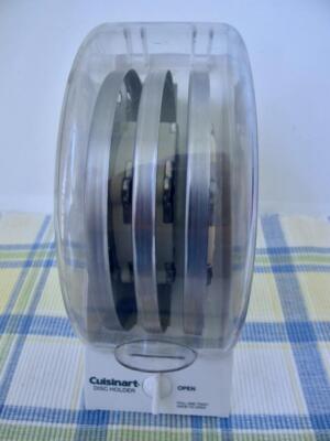 Cuisinart Disc Holder and 3 Blades Locking Clear Cover DLC 8 DLC 10 Shred Slice