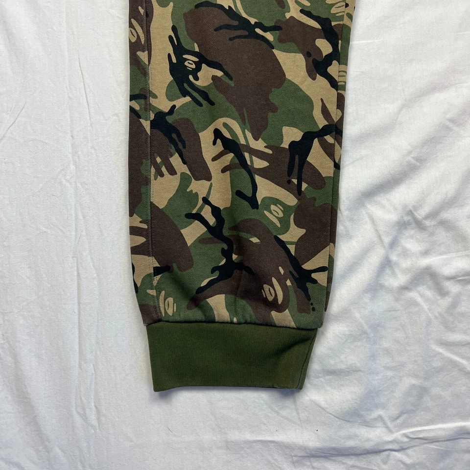 A Bathing Ape Green Camouflage Sweatpants Joggers Camo Size XL AAPE NOW 32x27 - Image 4 of 4
