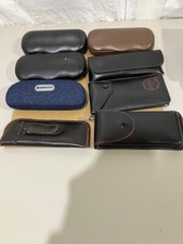 LOT Of EIGHT EYEGLASS CASES OR READING GLASS CASES SOFT and HARD PRE OWNED