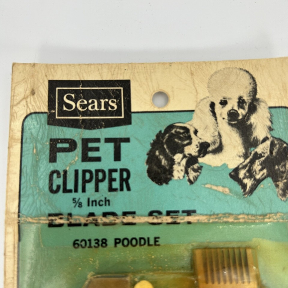Vintage Sears & Roebuck PET CLIPPER BLADE Set 60138 SIZE 5/8 POODLE BLADE NOS eBay