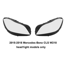 Left & Right Headlight Lens Covers, Headlamp Lens Cover For 15-18 Mercedes-Benz