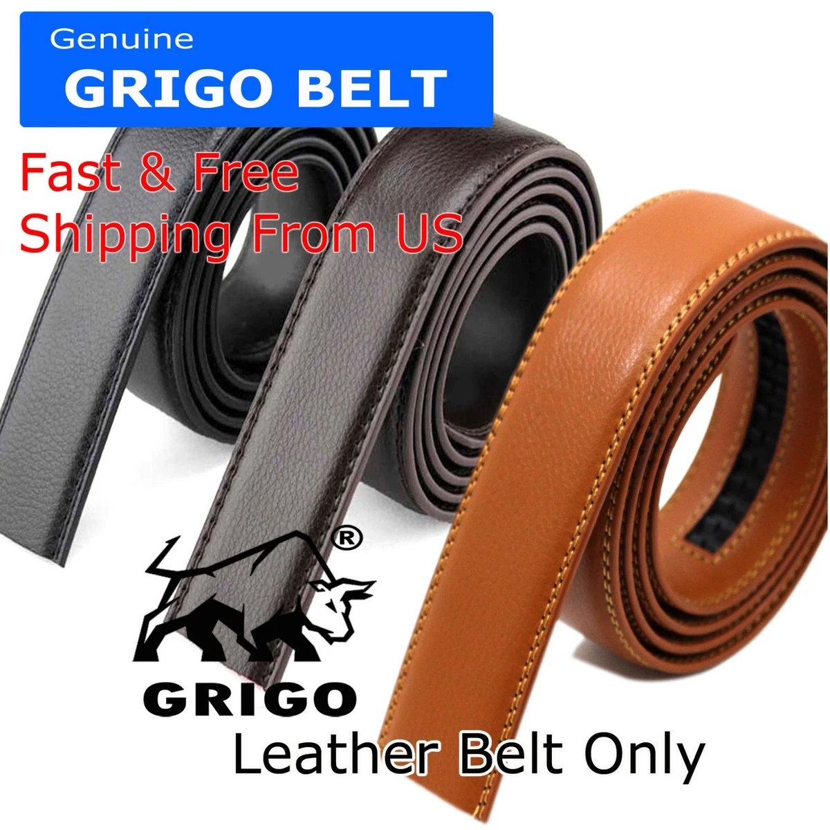 Ratchet Belt Men Genuine Leather  Genuine Leather Belt Men Pin