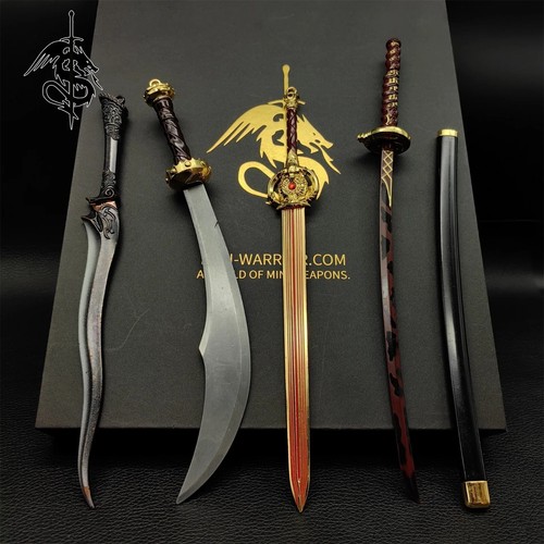 Skyrim Sword Game Weapon Model Mini Swords 4 In 1 Gift Box - Picture 5 of 11