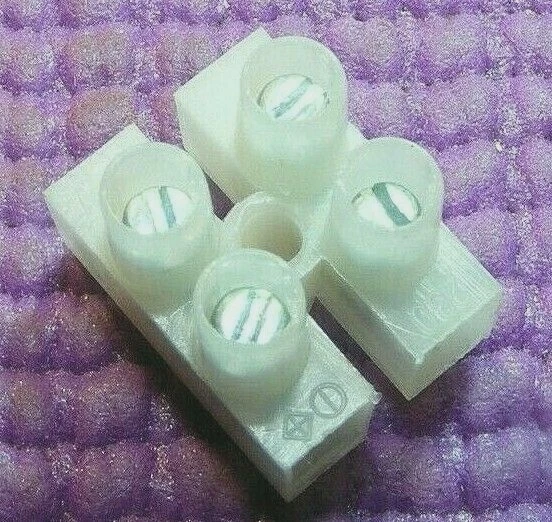 x20 UNION BLOCK 2 WIRE 2PIN 10A NYLON TINED BRASS Connector Terminal Barrier USA - Image 2 of 4