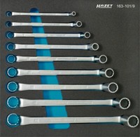 Hazet Doppel-RingschlüSsel-Satz AußEn-Doppel-Sechskant Profil 9-Teilig 163-101/9