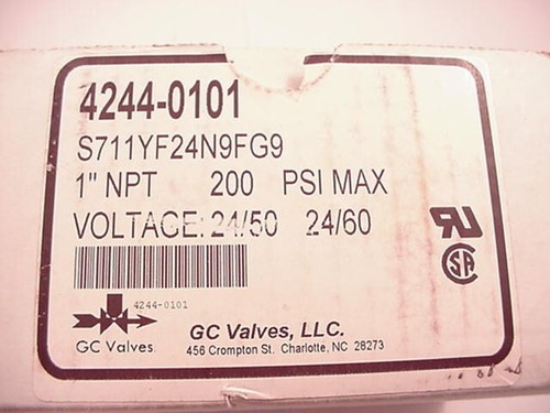 GC Valves S711YF24N9FG9 4244-0101 1" NPT 24v Bobina Se envía el mismo día - Imagen 7 de 7