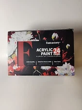 Fantastory Acrylic Paint Set, 24 Classic Colors(2oz) Professional Craft Paint 