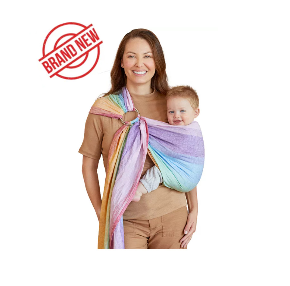 Baby Wrap by LILLE, Baby Ring Sling Carrier - Rainbow