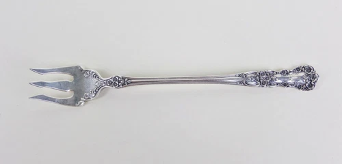 Sterling Silver Gorham Buttercup Cocktail Fork Flatware Monogram M Patent 1900