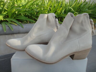 Joie ADRIA Suede Bootie Latte Suede, MSRP$298, Wmn's Sz 37, Box Dustbag Incl