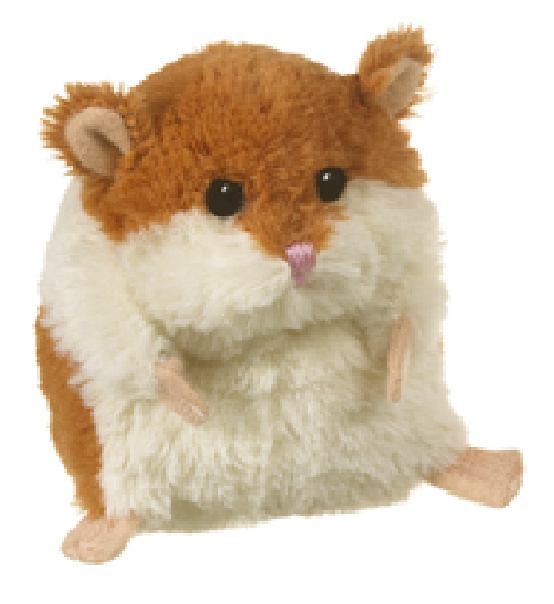 NWT Ganz Soft Spots Super Cute 4" Stuffed Animal Sitting Hamster Brown