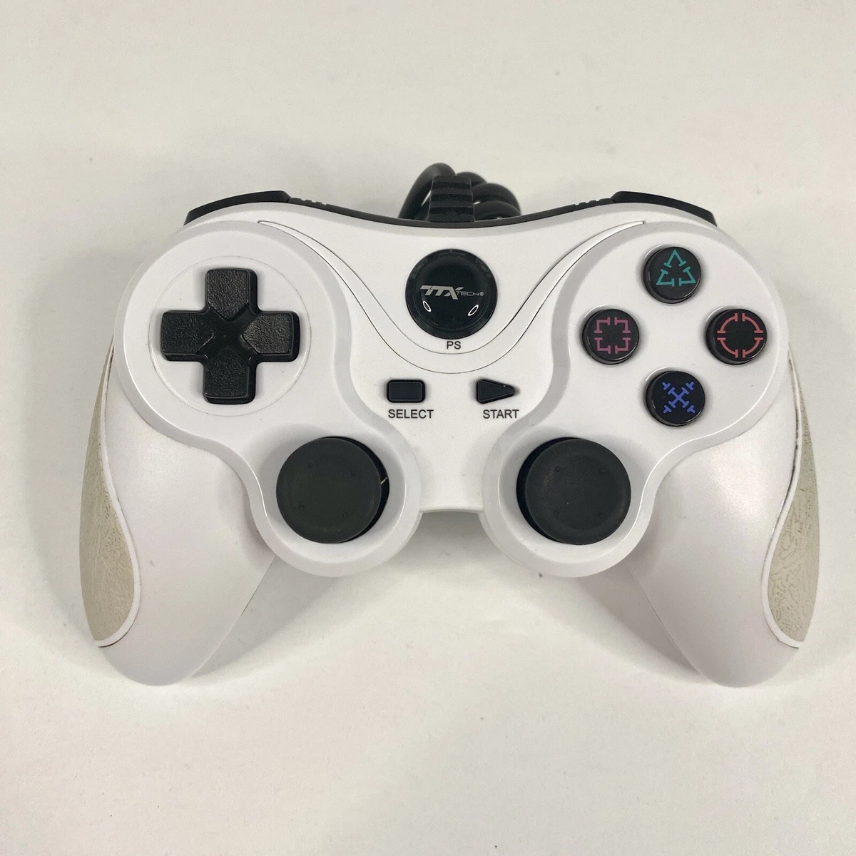 TTX Tech White Wired Controller For PlayStation 3 PS3 and for PC
