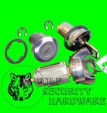 Ford F Series Others Ignition & Door Lock Key Cylinder Tumbler Barrel Set 2 Keys