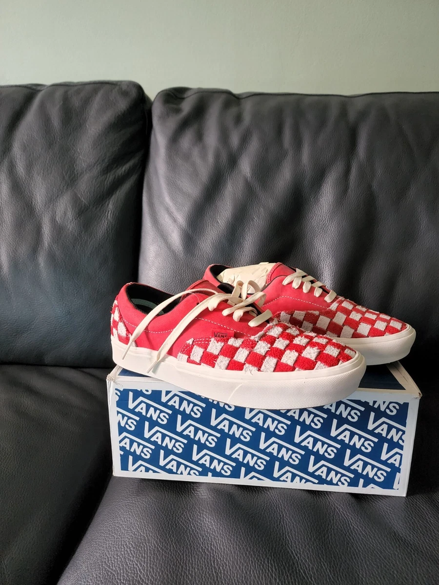 Vans Comfycush Era XL RACING RED MARSHMALLOW Vault Checkerboard