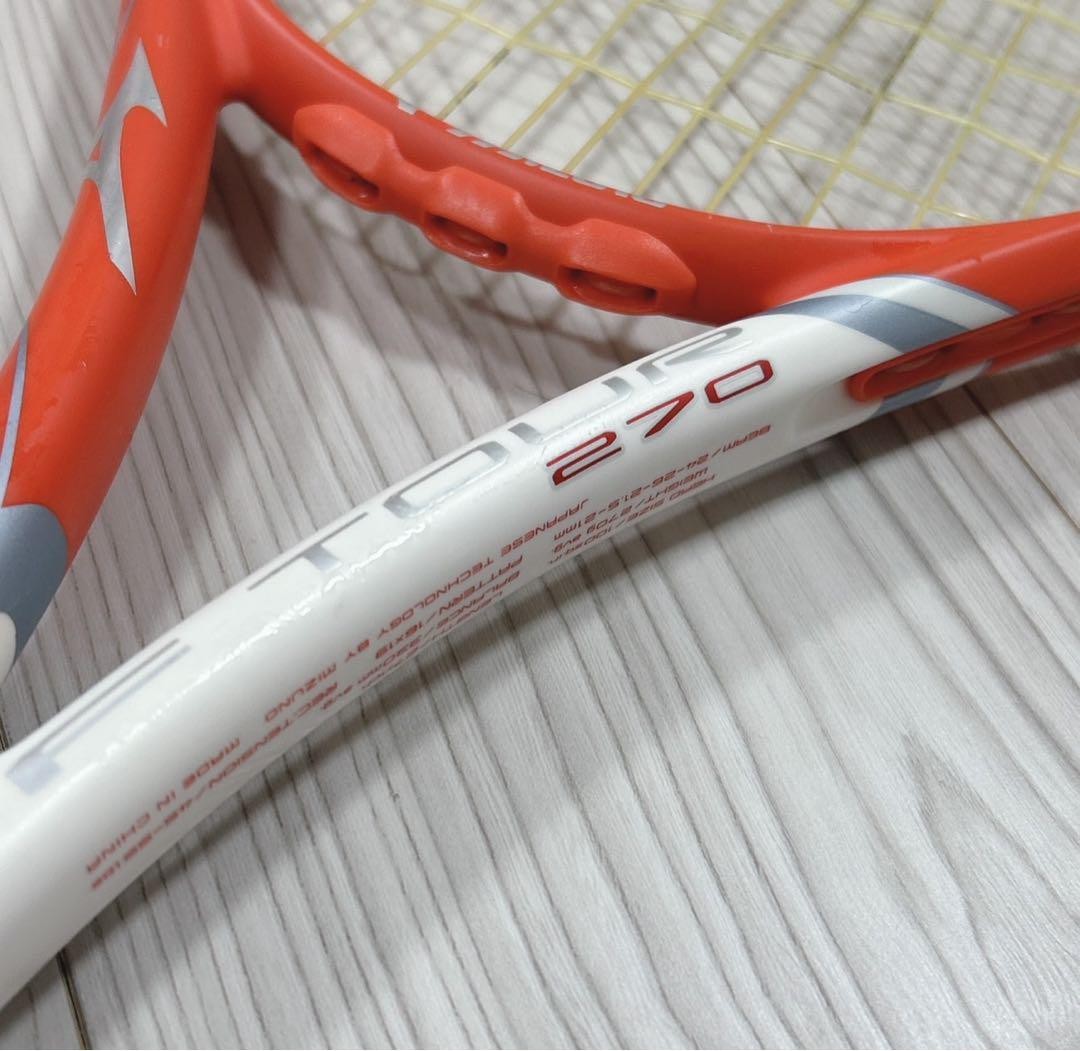 中古 テニスラケット ミズノ エフ ツアー 270 2019年モデル (G2相当)MIZUNO F TOUR 270 2019 中古 テニスラケット ミズノ エフ ツアー 270 2019年モデル (G2