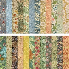 24 Sheets Vintage Floral Scrapbook Paper 12x12 Double Sided Cardstock DIY Crafts