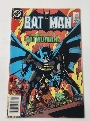 Batman 382 NEWSSTAND Catwoman App DC Comics Copper Age 1985
