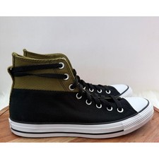 Converse Chuck Taylor All Star High Top Sneakers Black Olive Green Men US 8.5