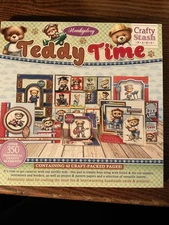 Hunkydory Teddy Time Cardmaking Critters Stash Pad. 42 Craft Filled Pages.  New