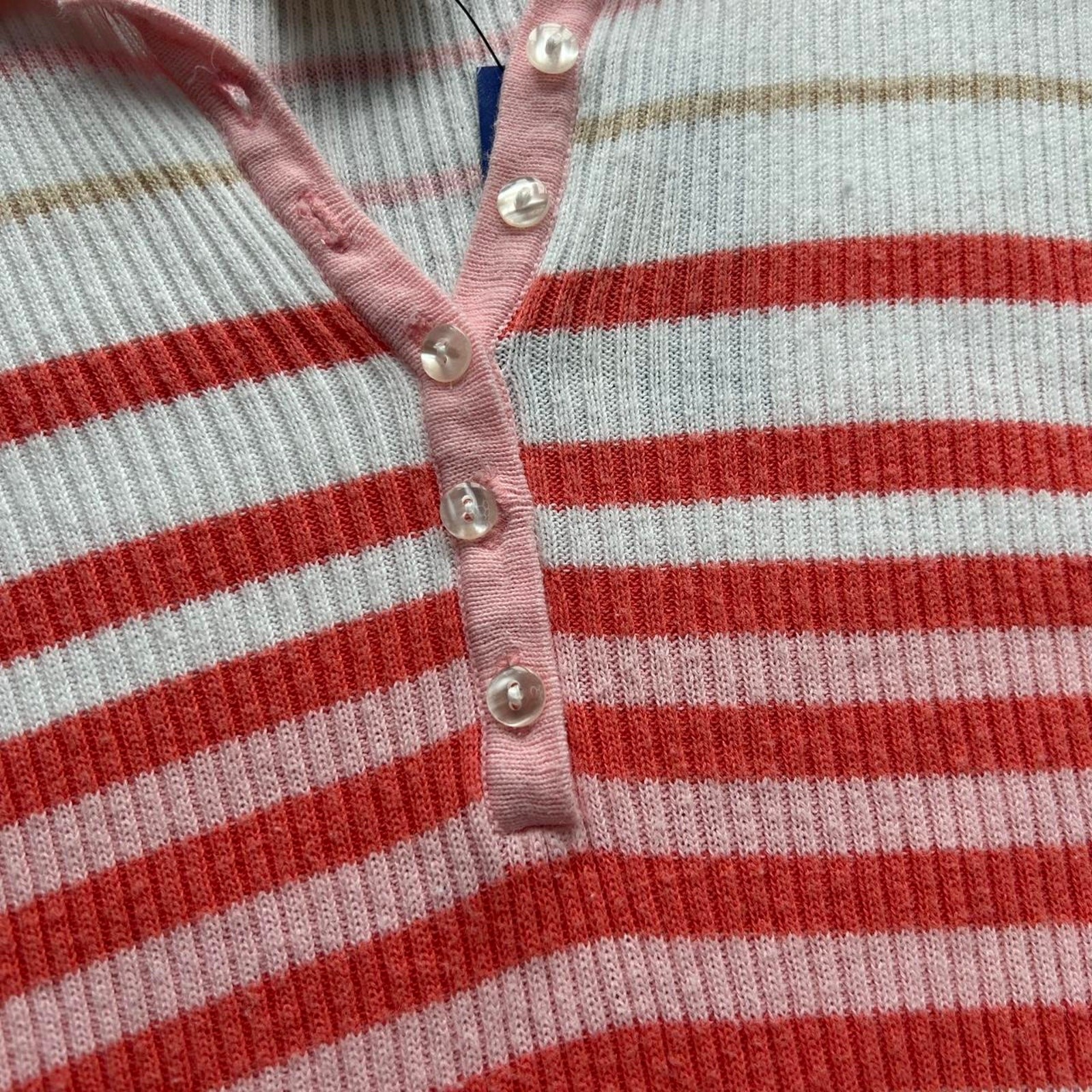 Vintage basic editions striped ribbed preppy wome… - image 3