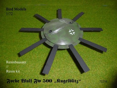 Focke Wulf Fw 500 Kugelblitz    1/72 Bird Models Resinbausatz / Resin kit