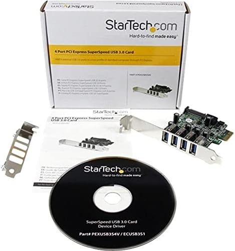 StarTech.com 4-Port PCI Express SuperSpeed USB 3.0 Controller Card with UASP - U - 第 4/10 張圖片