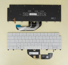 New for DELL XPS 13 9340 9345 9350 2024 - 2025 Keyboard Backlit US White