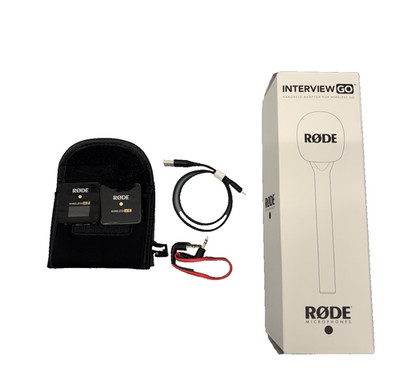 Rode Wireless Go II Mikrofonsystem mit Rode Interview, Behringer Bc Lav Go!