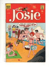 JOSIE #29 VG, Dan DeCarlo sexy bikini beach cover & art, Archie 1967