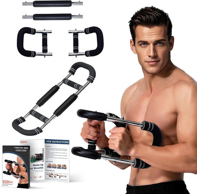 Twister Arm & Chest Muscle Trainer Equipment Adjustable Spring Workout Bar Fitne