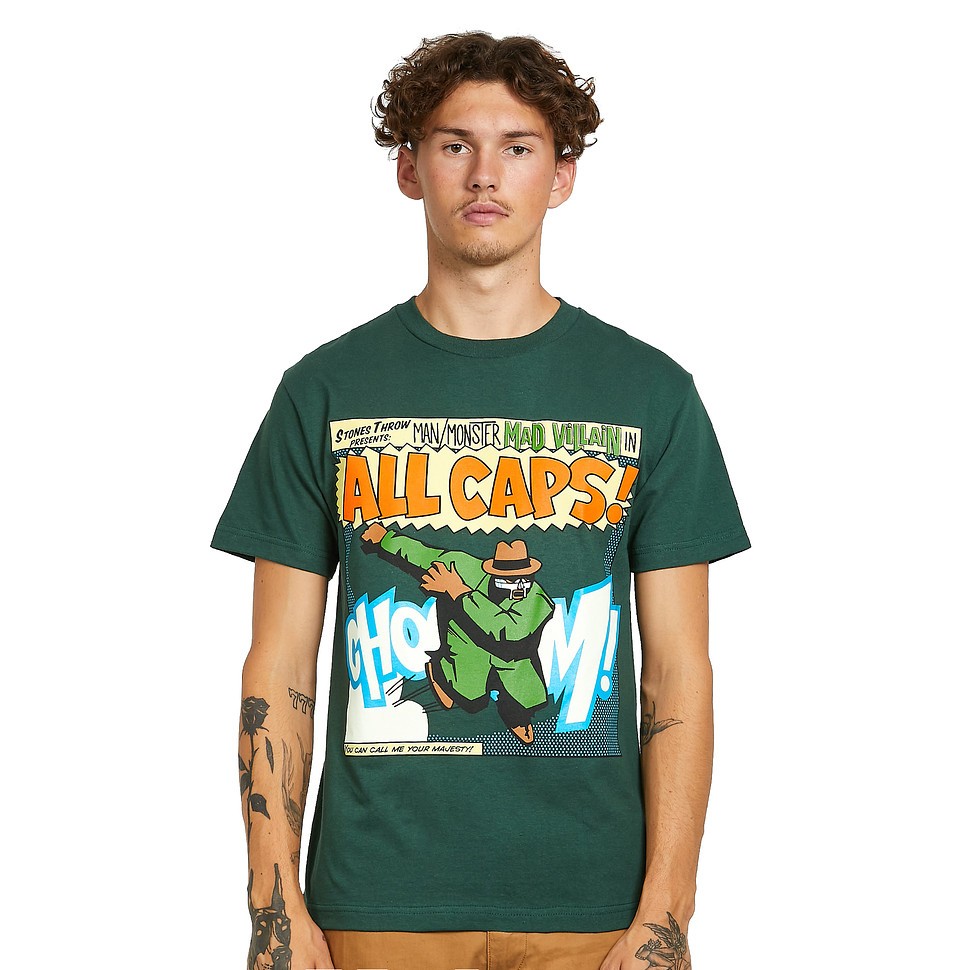 ✈ MADLIB MF DOOM (ALL CAPS!) Tシャツ Madvillain (MF DOOM & Madlib) - ALL CAPS! T-Shirt Green | eBay