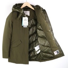 WOOLRICH Arctic Parka Donna XS Piumino con Cappuccio Panno Ramar Imbottito RRP799*