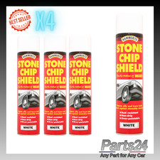 4x Hammerite Stone Chip Shield White 600ml Moisture Rust Protection Spray Paint 