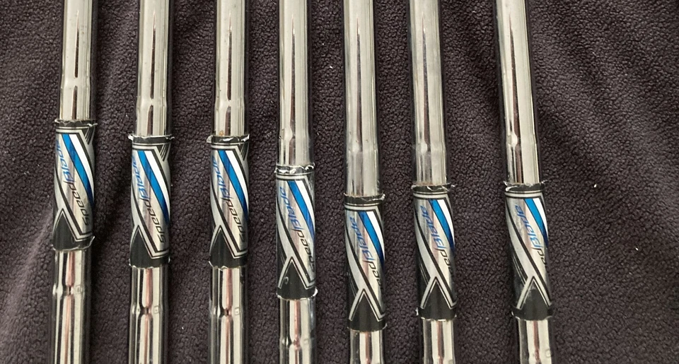 TaylorMade Destro SpeedBlade 4-PW & A Cuneo HL Unifex Acciaio, 6 ferri mancanti - Immagine 4 di 4