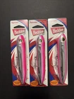Lot of Three (3) Heddon Chug'n Spook - Chrom/Pink - 4,7/8in - 1oz - 27g