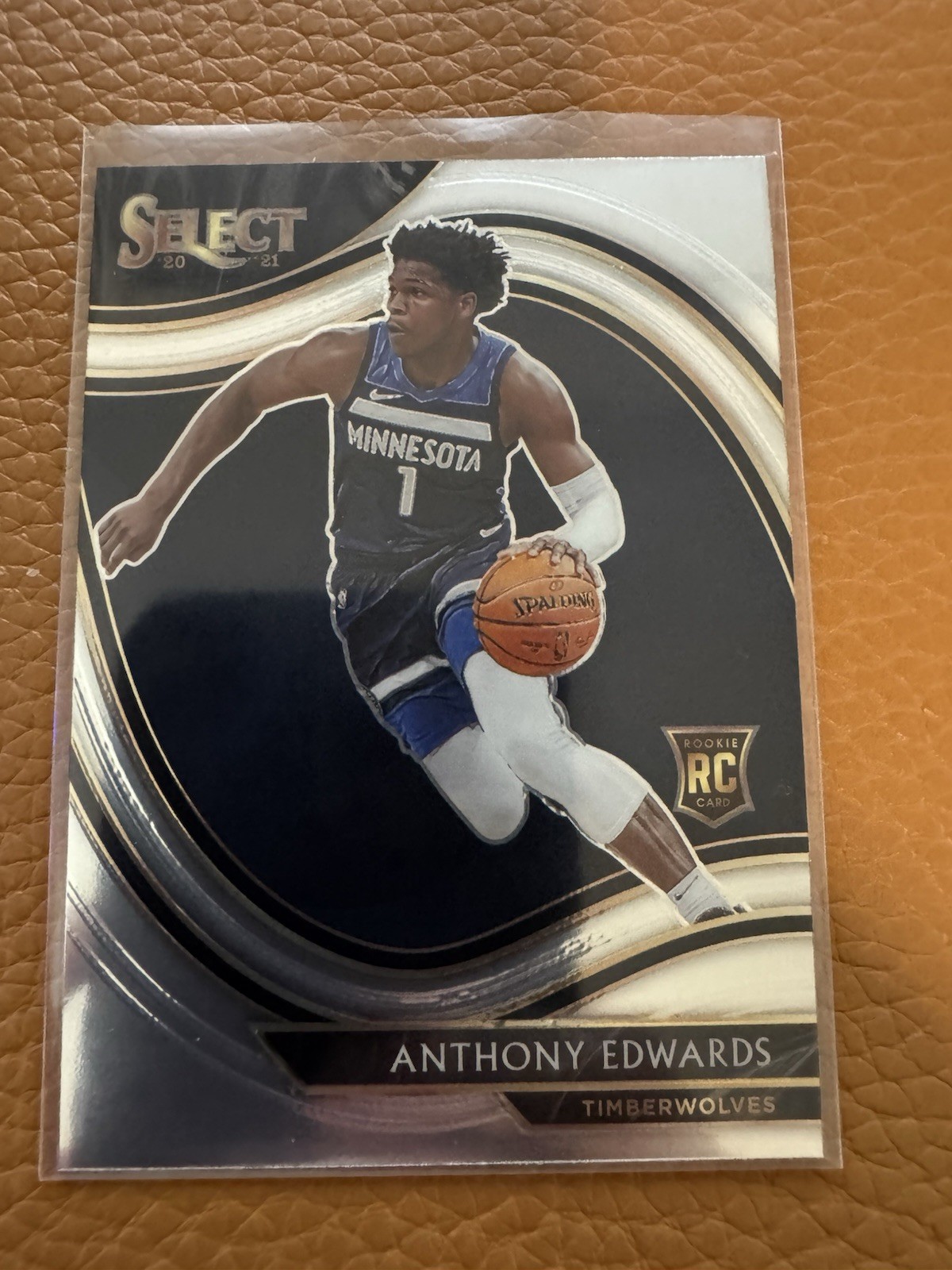 2020-21 Select Anthony Edwards Courtside Rookie SP #300 RC Timberwolves