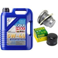 MotoröL Filter Set 5W-40 5 Liter + ÖLablassschraube FüR Dacia Logan Opel Renault