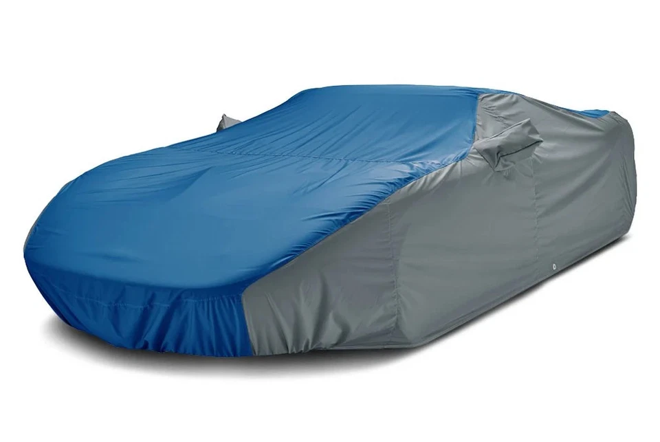 For Bertone X-1/9 84-89 Car Cover WeatherShield HP Two-Tone Bright Blue Custom - Image 2 of 4