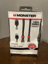 Monster® Digital Fiber Optical Audio Sound Bar Blu Ray TV Cable 12-ft Black