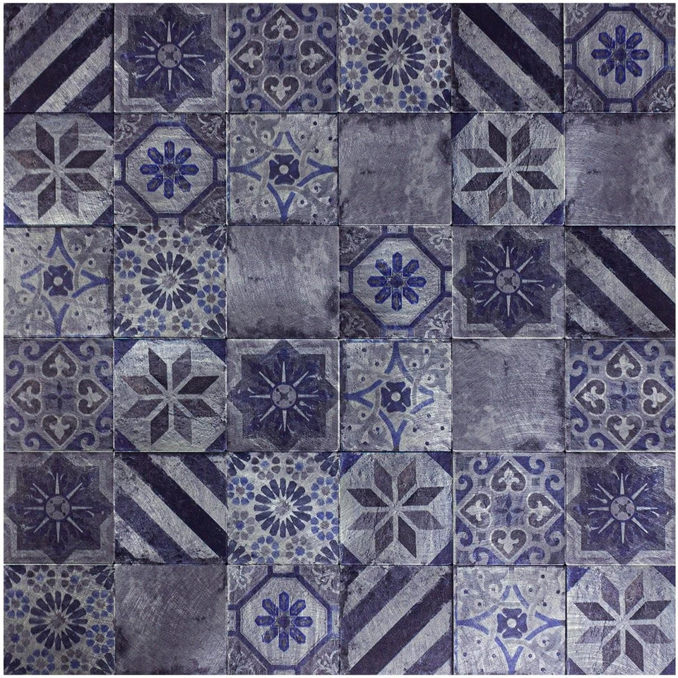 Mosaik Fliesen Metall Retro Alghero Selbstklebend - Bild 4 von 4