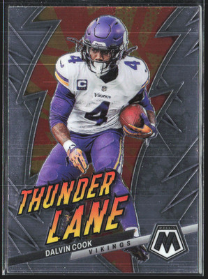 2023 Panini Mosaic Dalvin Cook Thunder Lane Insert #TL-DC Football Card