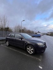 Black Mazda 3 1.6L TS 2007 hatchback car
