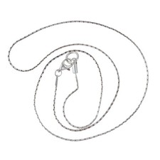 Venetian Style Box Chain Necklace 18" Vintage Sterling Silver 925 MSCO