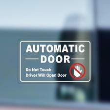 8 Pieces Automatic Door Driver Will Open Door Stickers for Cars, Transparent,...