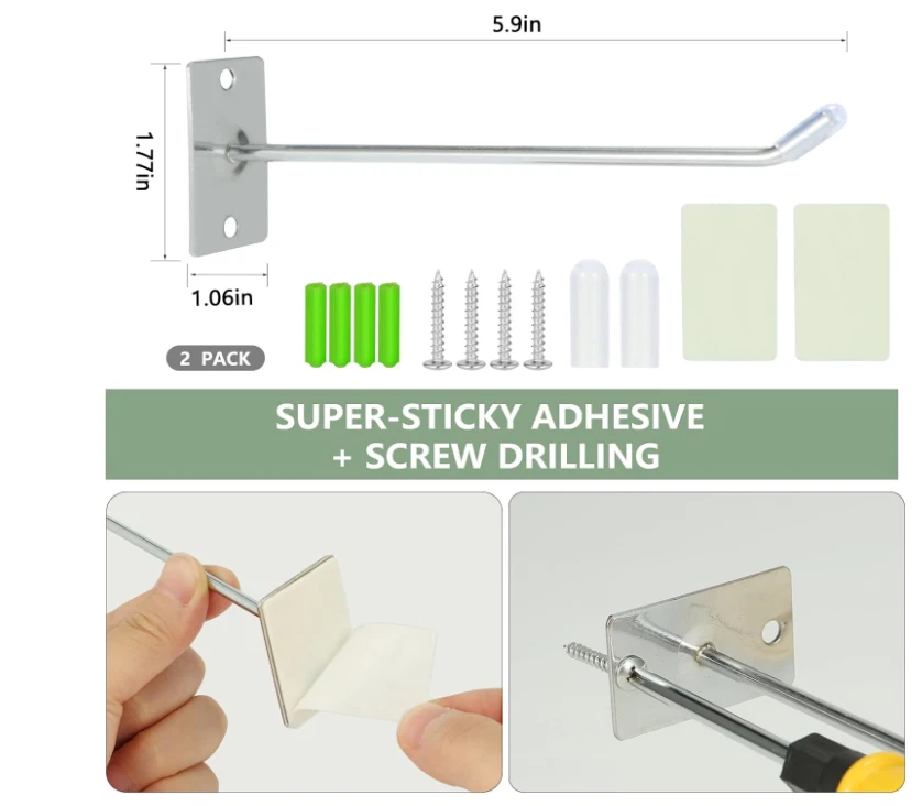 2-piece flip top storage box saves space, cup lid holder, premium storage hook - Image 3 of 4