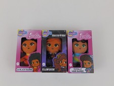 barbie micro teenies plush 3 pc Black Barbie, Totally Hair, Clawdeen Wolf NIB