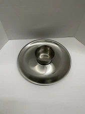 MCM Cultura Chip and Dip Set Server Platter 12" Stainless 18-8 Made in Sweden