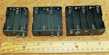 9, 12 & 15 volt battery holders for radio & metal detector repair