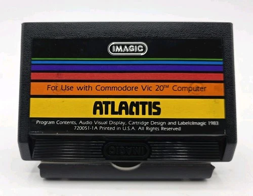 Commodore Vic-20 - Atlantis Clean Rare 1983