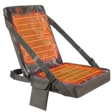 Waterproof Heated Hunting Seat Cushion with Backrest 3 Mode Adjustable Self S...